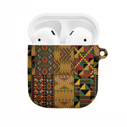 African American Quilt Kente Fusion AirPods Case Version 1