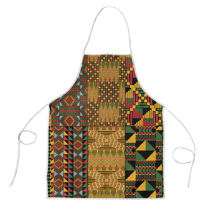 African American Quilt Kente Fusion Apron Version 1