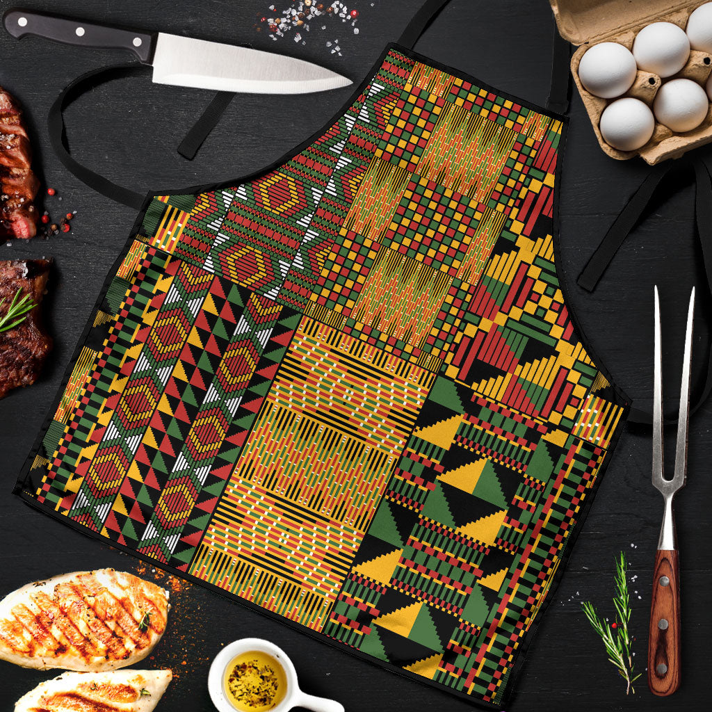 African American Quilt Kente Fusion Apron Version 1