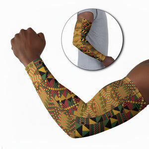 African American Quilt Kente Fusion Arm Sleeves Version 1