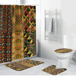 African American Quilt Kente Fusion Bathroom Set Version 1
