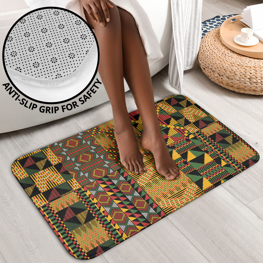 African American Quilt Kente Fusion Bathroom Set Version 1