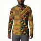African American Quilt Kente Fusion Button Sweatshirt Version 1