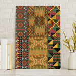 African American Quilt Kente Fusion Canvas Wall Art Version 1