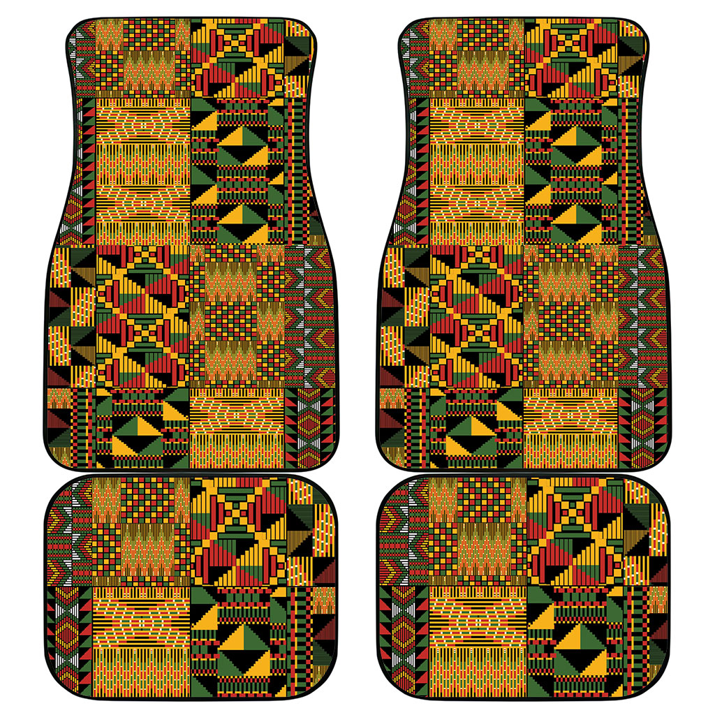 African American Quilt Kente Fusion Car Mats Version 1