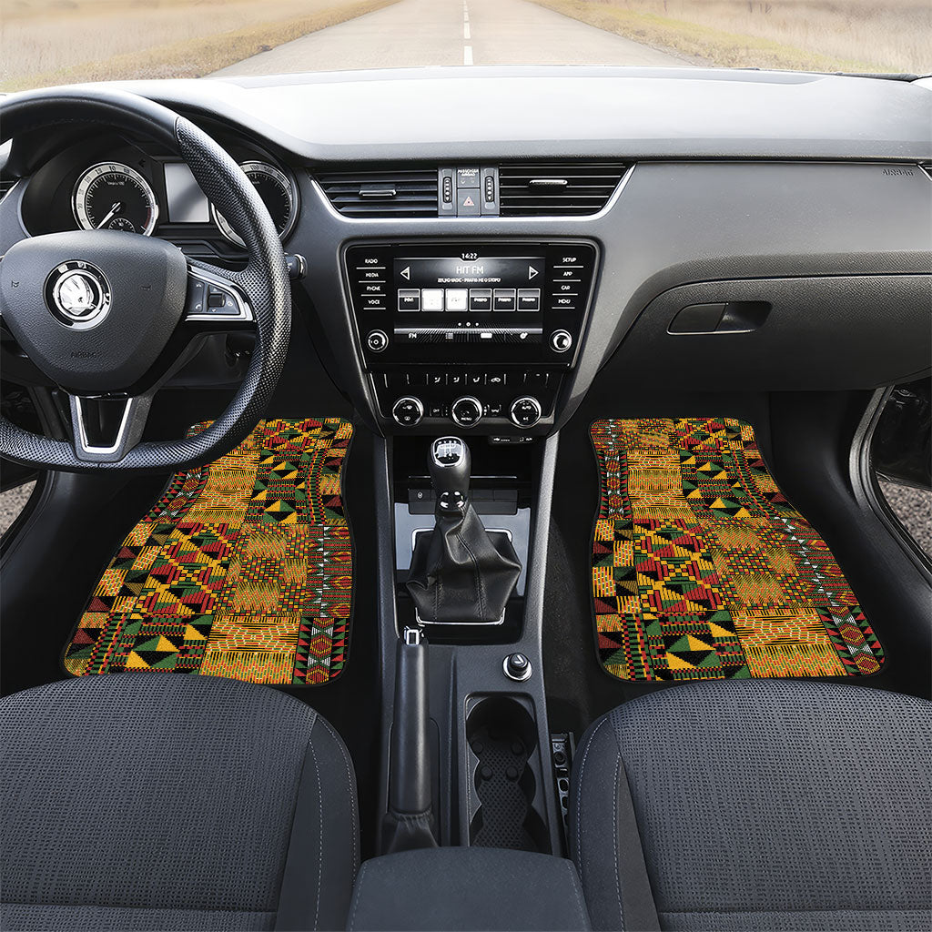 African American Quilt Kente Fusion Car Mats Version 1