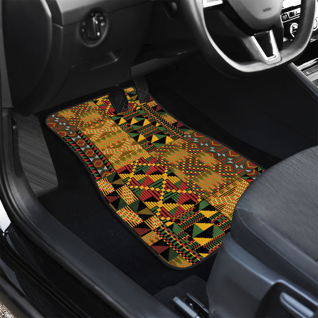 African American Quilt Kente Fusion Car Mats Version 1