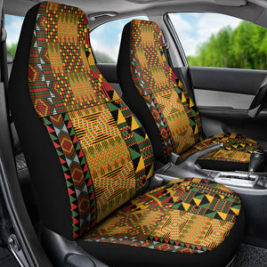 African American Quilt Kente Fusion Car Seat Cover Version 1