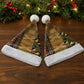 African American Quilt Kente Fusion Christmas Santa Hat Version 1