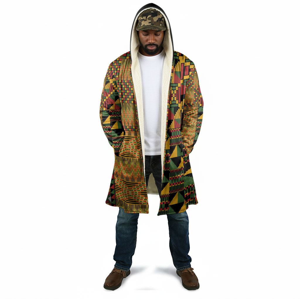 African American Quilt Kente Fusion Cloak Version 1