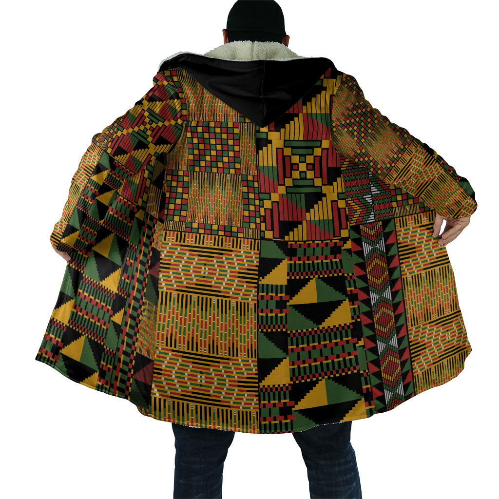 African American Quilt Kente Fusion Cloak Version 1