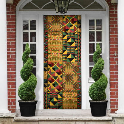 African American Quilt Kente Fusion Door Cover Version 1