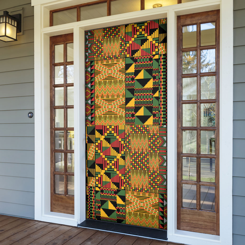 African American Quilt Kente Fusion Door Cover Version 1