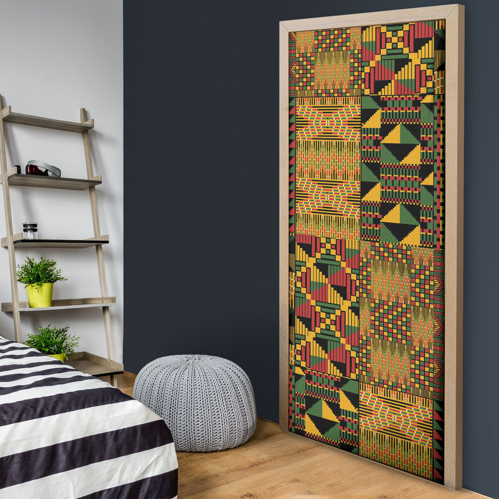African American Quilt Kente Fusion Door Cover Version 1