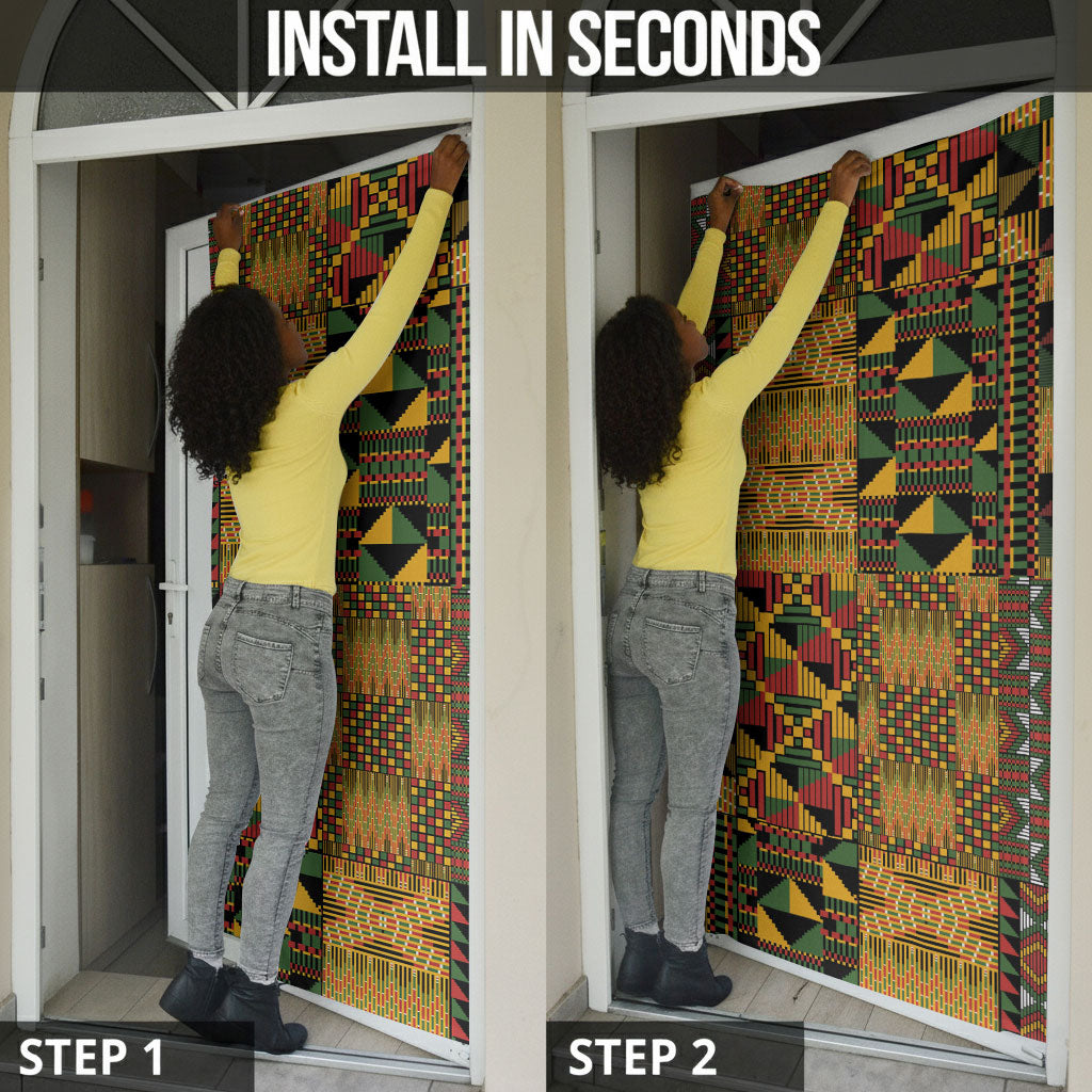 African American Quilt Kente Fusion Door Cover Version 1