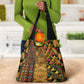 African American Quilt Kente Fusion Grocery Bag Version 1