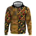 African American Quilt Kente Fusion Hoodie Version 1