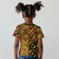 African American Quilt Kente Fusion Kid T shirt Version 1