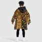 African American Quilt Kente Fusion Kid Wearable Blanket Hoodie Version 1
