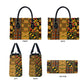African American Quilt Kente Fusion Leather Bag Version 1