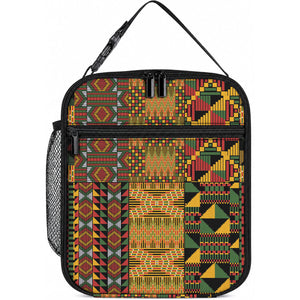 African American Quilt Kente Fusion Lunch Bag Version 1