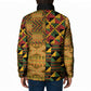 African American Quilt Kente Fusion Padded Jacket Version 1