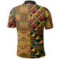 African American Quilt Kente Fusion Polo Shirt Version 1