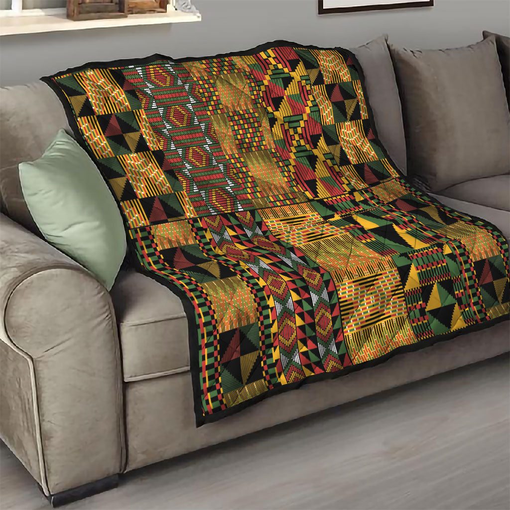 African American Quilt Kente Fusion Quilt Version 1