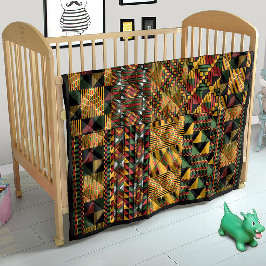 African American Quilt Kente Fusion Quilt Version 1