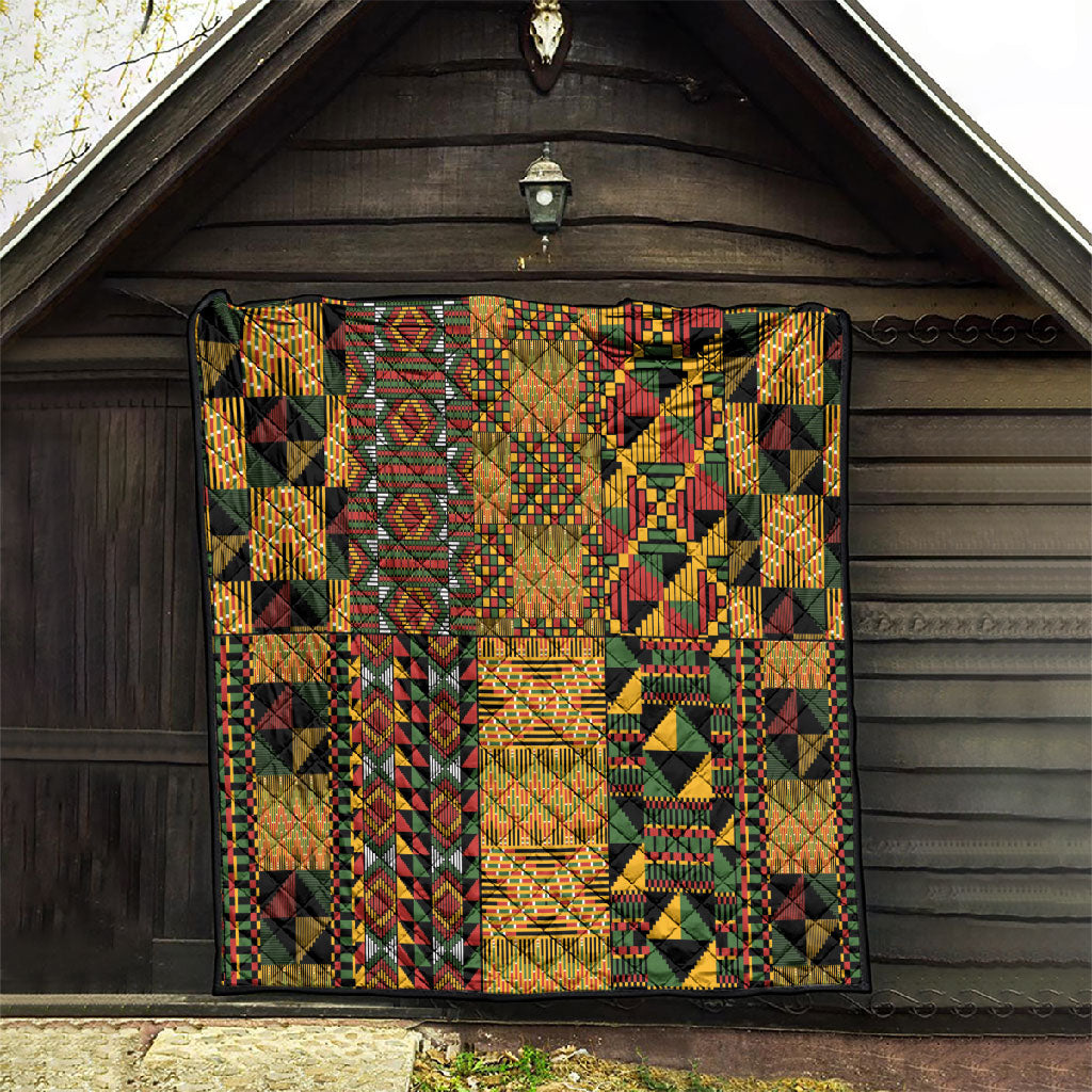 African American Quilt Kente Fusion Quilt Version 1