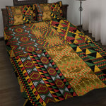 African American Quilt Kente Fusion Quilt Bed Set Version 1