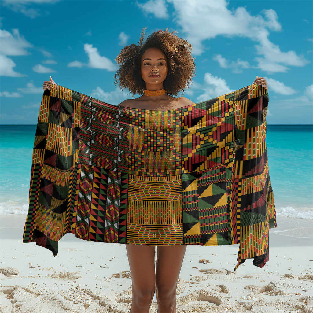 African American Quilt Kente Fusion Sarong Version 1