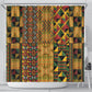 African American Quilt Kente Fusion Shower Curtain Version 1