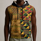 African American Quilt Kente Fusion Sleeveless Hoodie Version 1