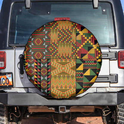 African American Quilt Kente Fusion Spare Tire Cover Version 1