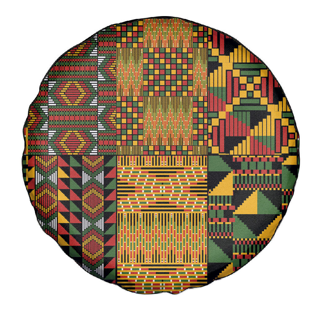 African American Quilt Kente Fusion Spare Tire Cover Version 1