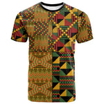 African American Quilt Kente Fusion T shirt Version 1