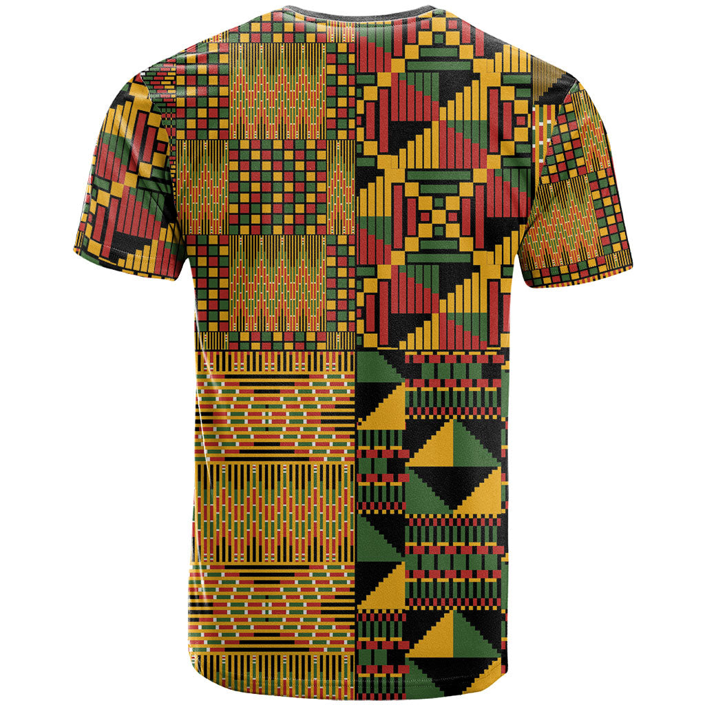 African American Quilt Kente Fusion T shirt Version 1
