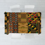 African American Quilt Kente Fusion Tablecloth Version 1