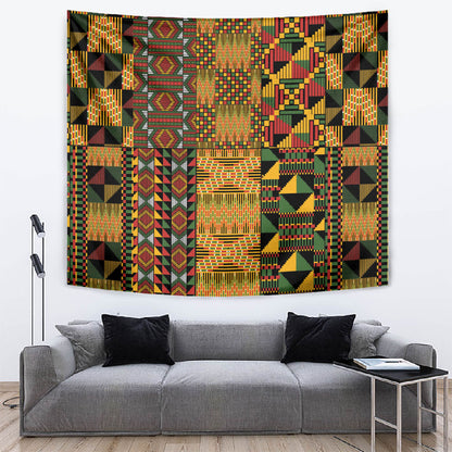 African American Quilt Kente Fusion Tapestry Version 1