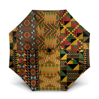 African American Quilt Kente Fusion Umbrella Version 1