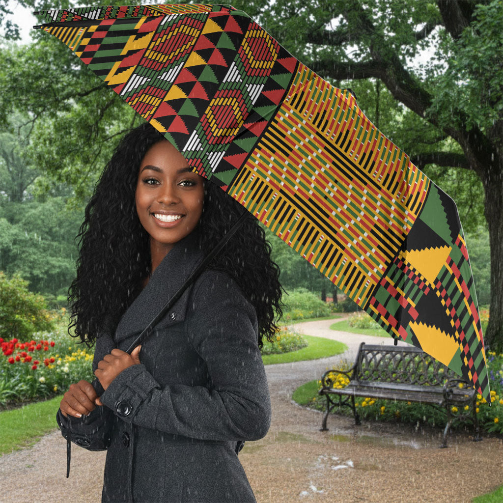 African American Quilt Kente Fusion Umbrella Version 1