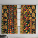 African American Quilt Kente Fusion Window Curtain Version 1