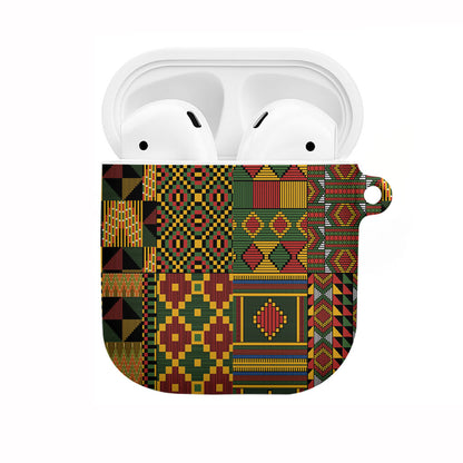 African American Quilt Kente Fusion AirPods Case Version 2