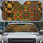 African American Quilt Kente Fusion Auto Sun Shade Version 2