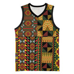 African American Quilt Kente Fusion Basketball Jersey Version 2