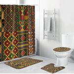 African American Quilt Kente Fusion Bathroom Set Version 2