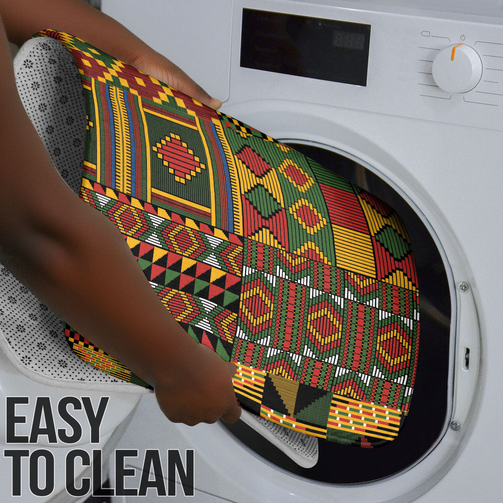 African American Quilt Kente Fusion Bathroom Set Version 2