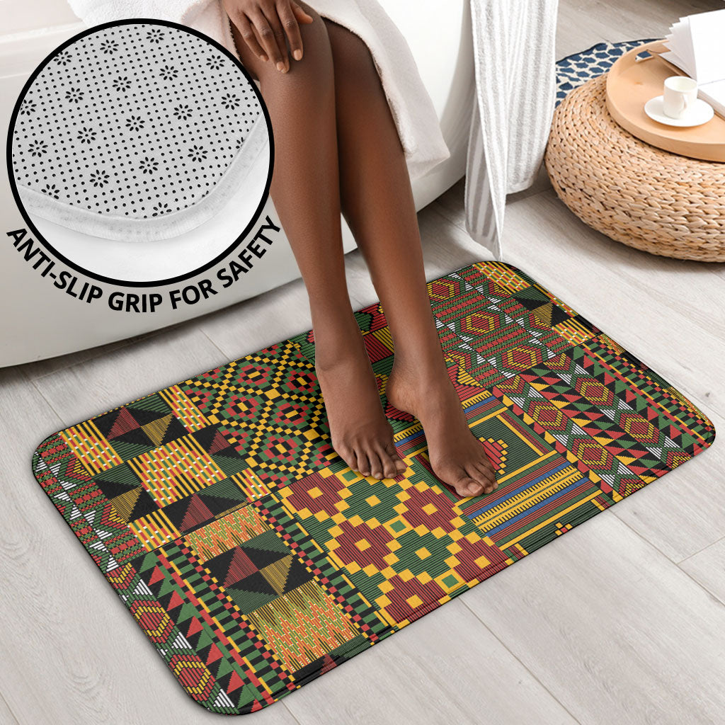 African American Quilt Kente Fusion Bathroom Set Version 2