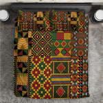 African American Quilt Kente Fusion Bedding Set Version 2